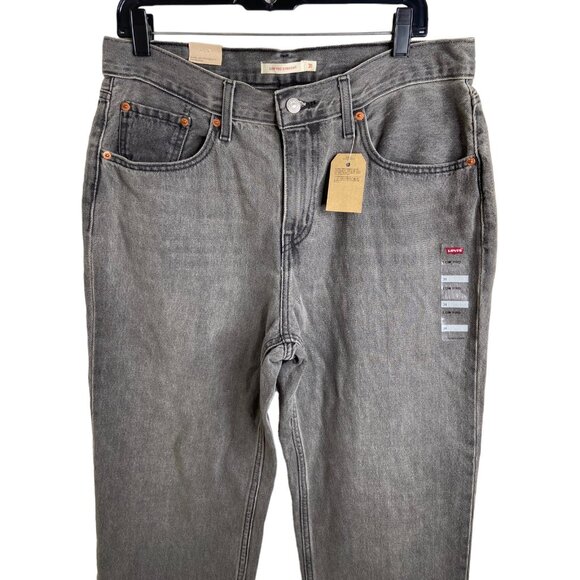 Levi’s Low Pro Straight NEW gray jeans paint splatter high rise denim size 31 - Picture 6 of 9